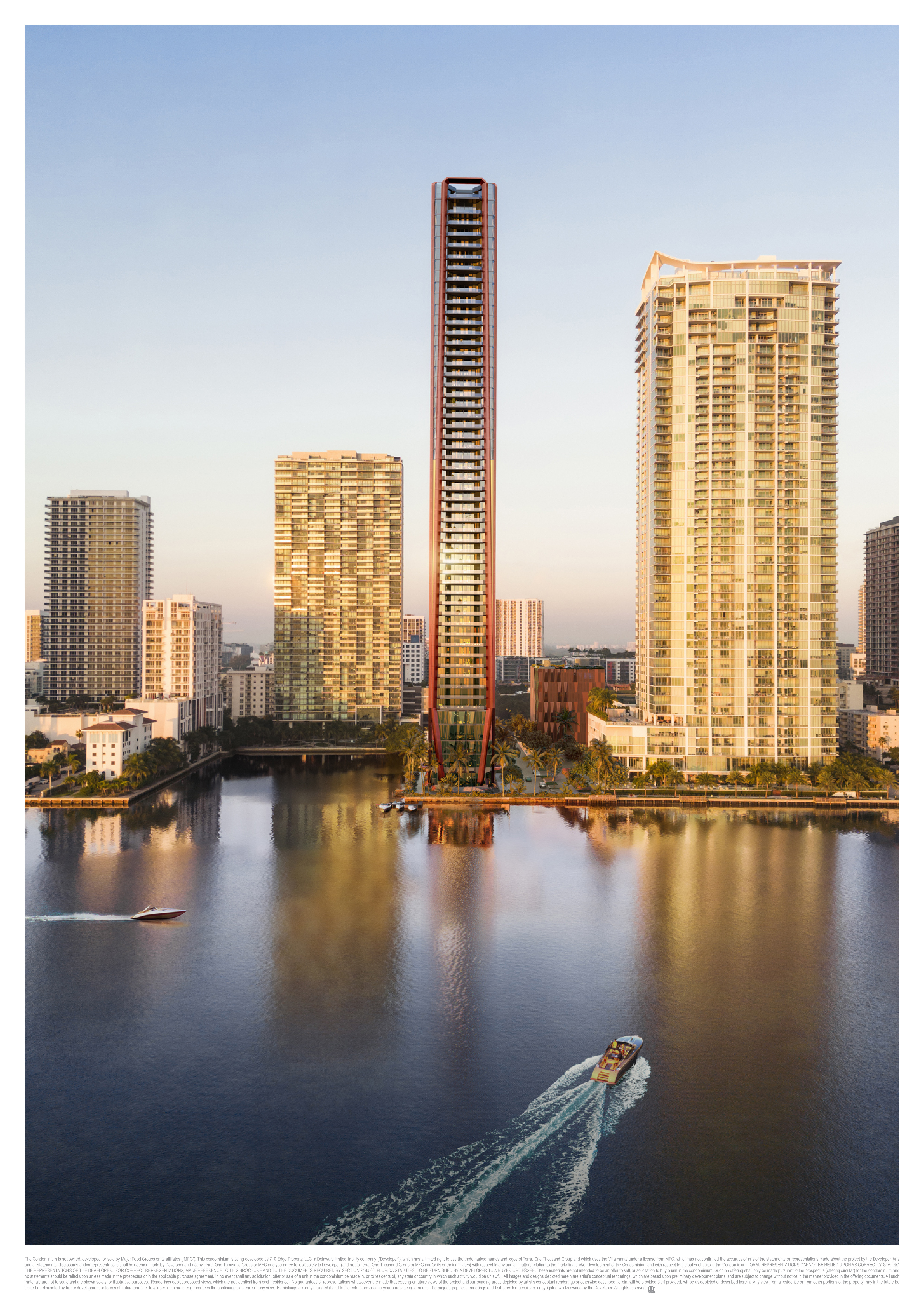 Villa Miami exterior hero view from Biscayne Bay