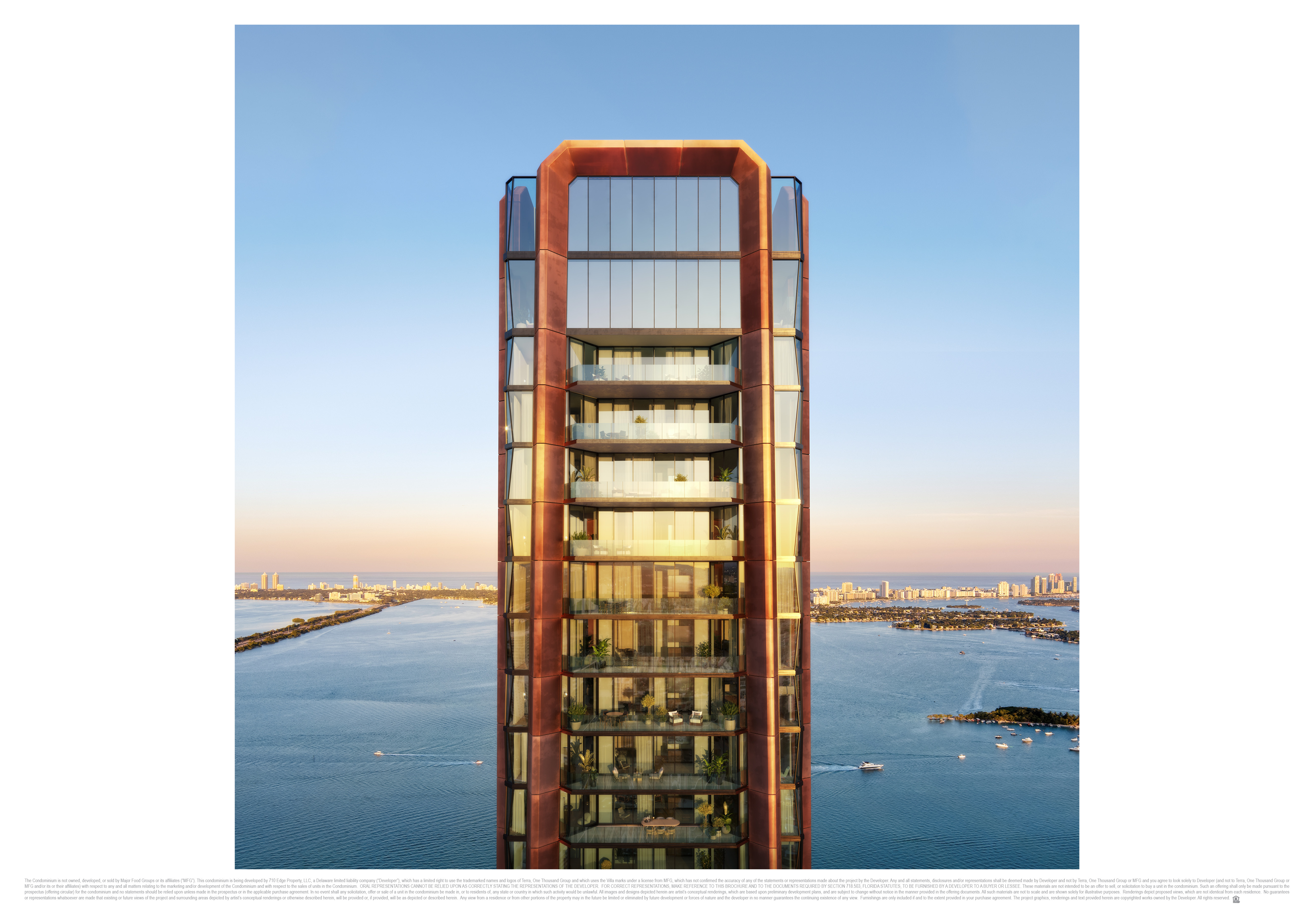 Edgewater neighborhood and Biscayne Bay views from Villa Miami