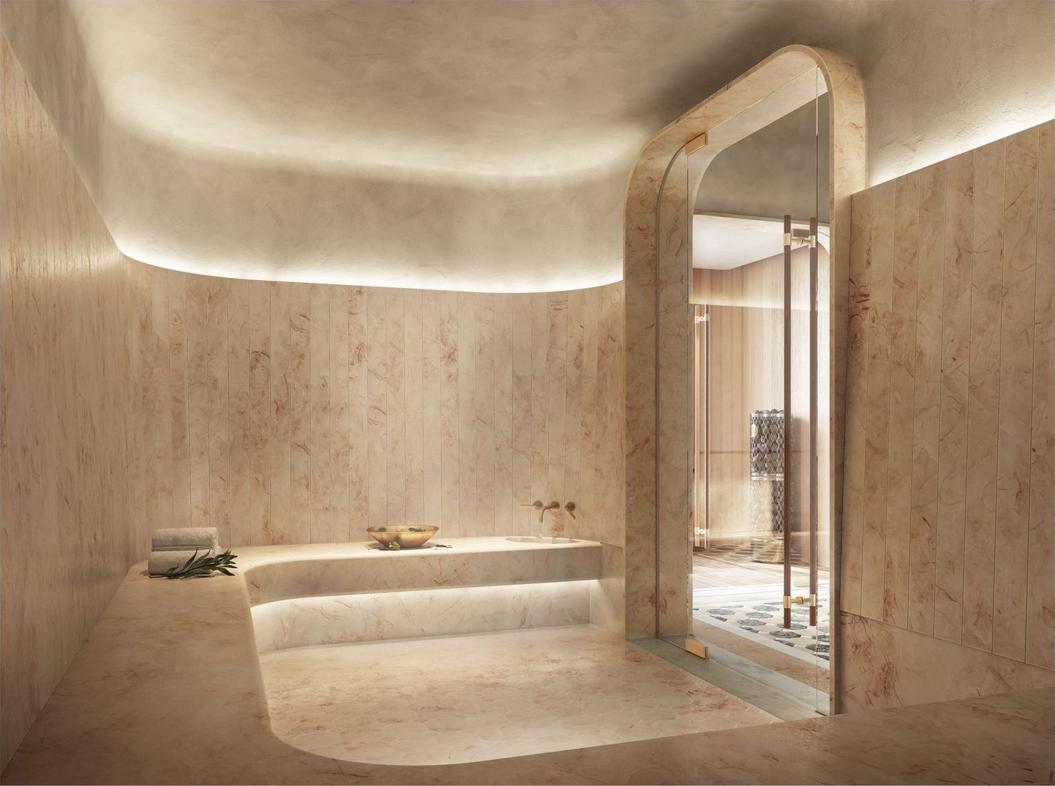 Villa Miami, the herbal steam room, developer rendering