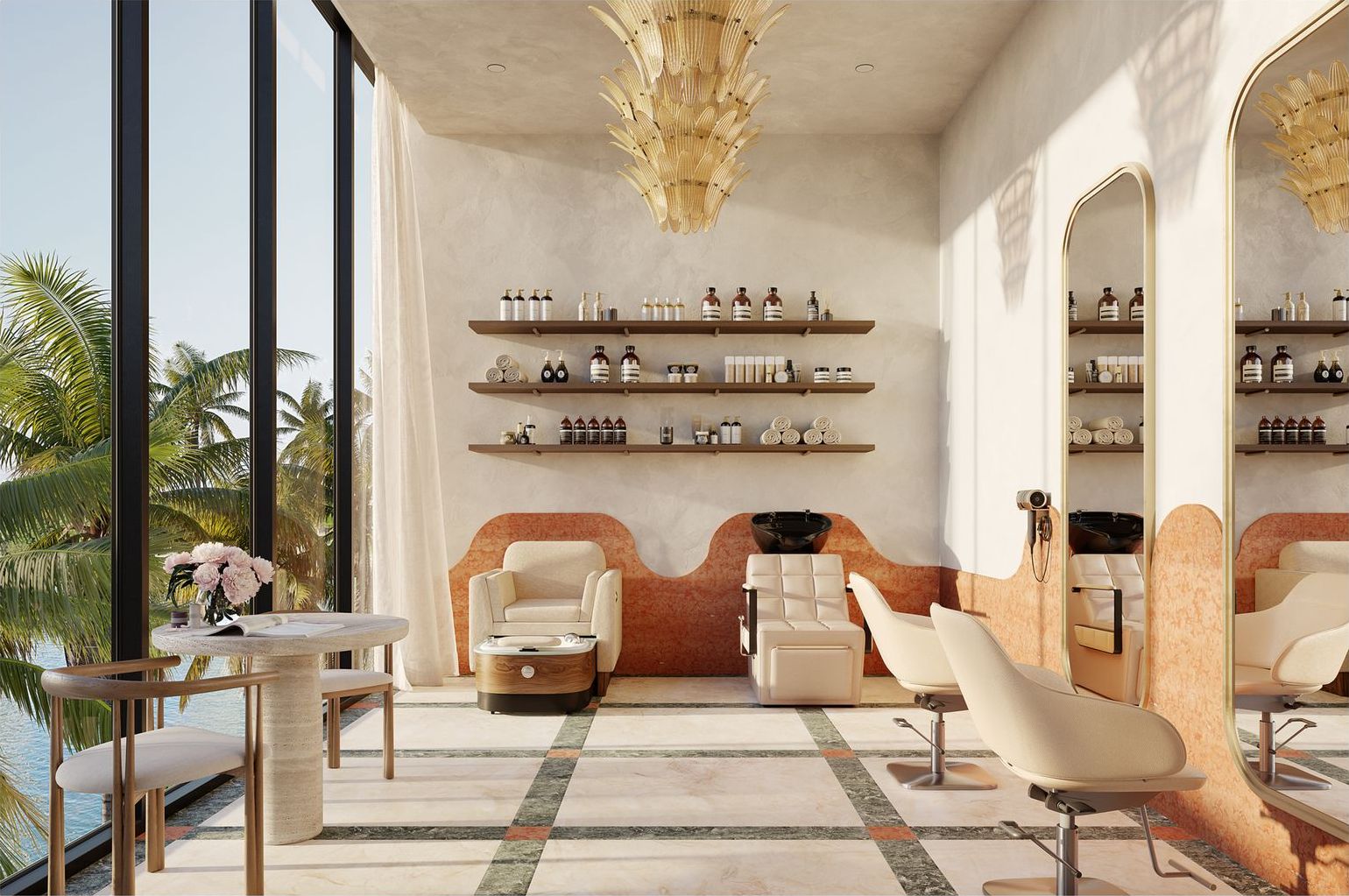 Villa Miami, the salon, developer rendering